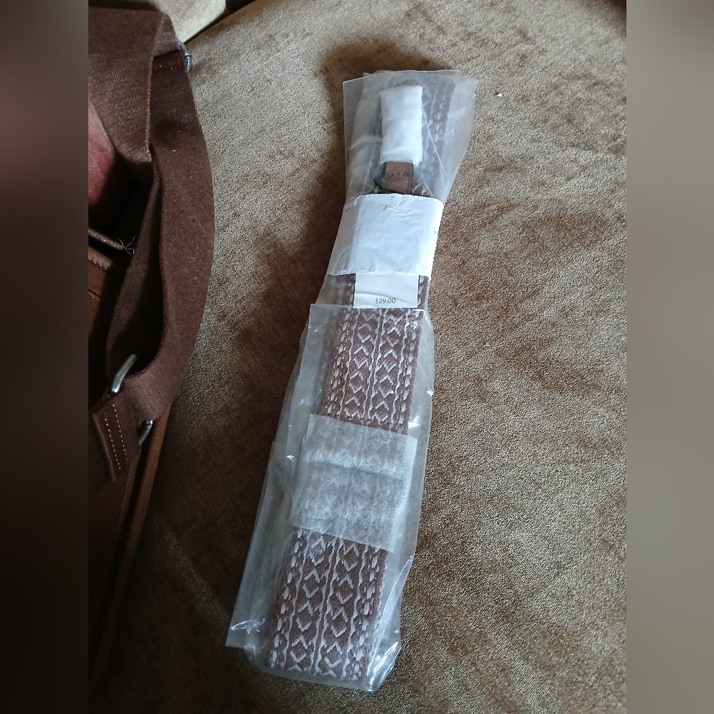 Rarely Carried J Jill Brown Leather Crossbody Bag with two Guitar Straps. - Picture 5 of 5